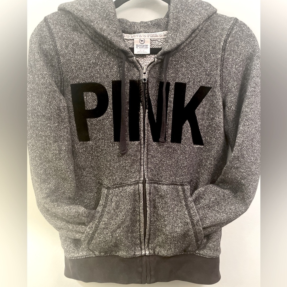 PINK Victoria's Secret  Gray Hoodie